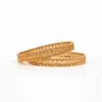 Classic Geometric Gold Plated Bangles